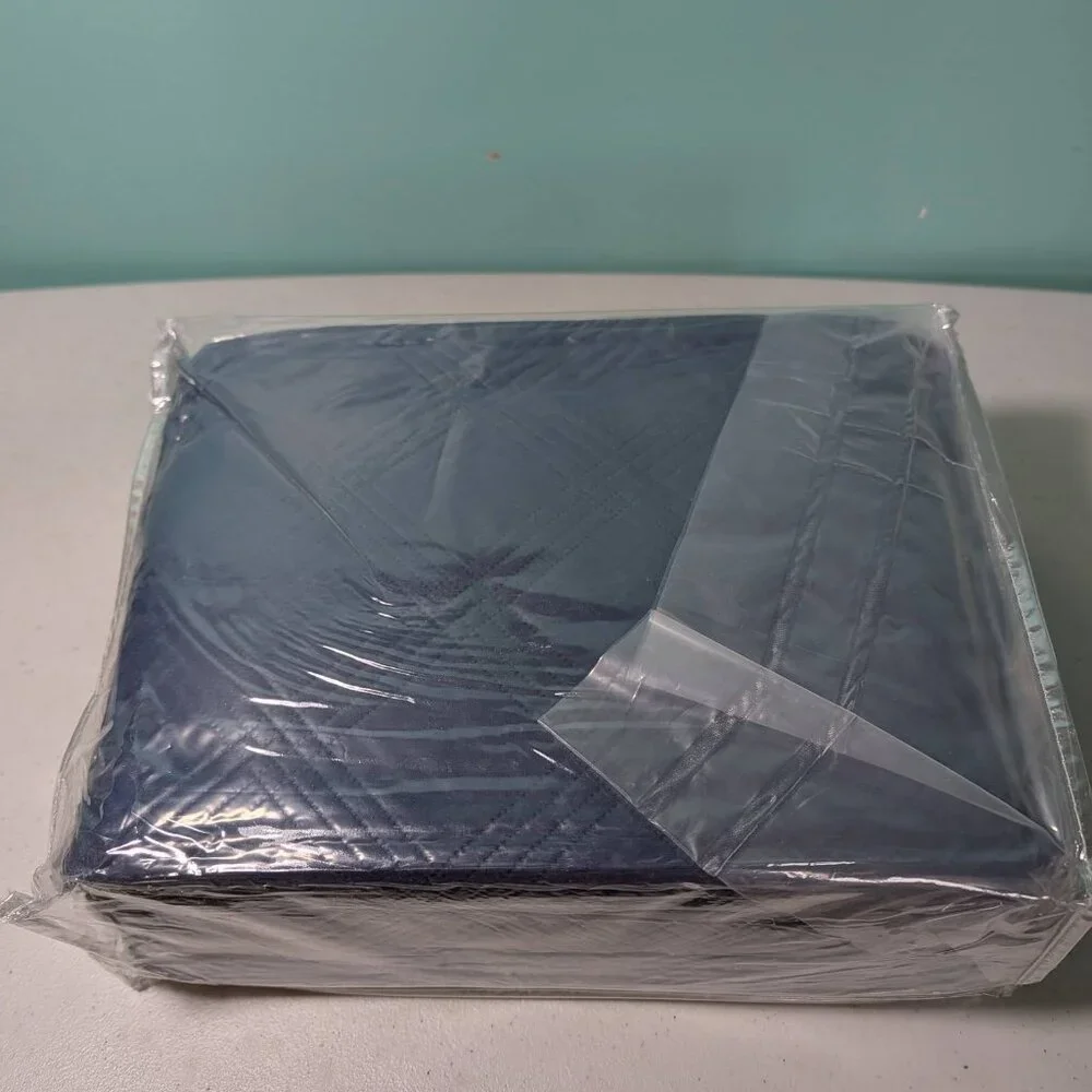 Inron King‎ Size Blue Quilt & 2 pillow Shams